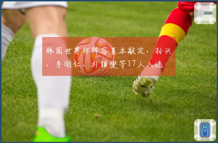 韩国世界杯阵容基本敲定，孙兴慜、李刚仁、朴镇燮等17人入选